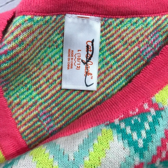 Cat & Jack Short Sleeve Sweater Dress Size 10-12 - Picture 7 of 8